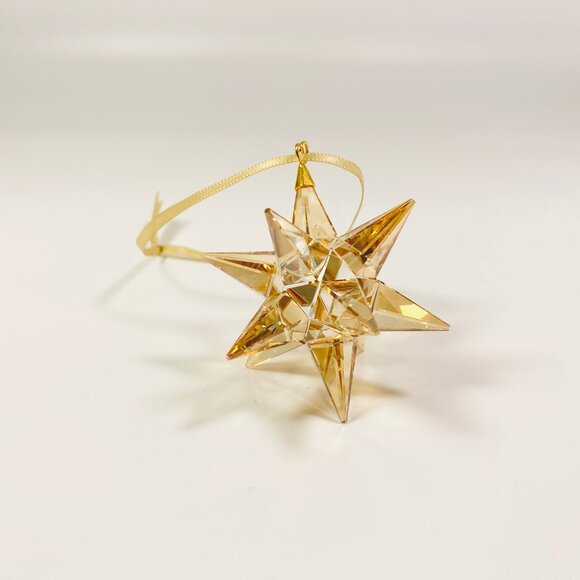 SWAROVSKI 3D Golden Shadow Star Christmas Holiday Ornament 5064260 - Picture 3 of 7